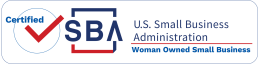 US SBA logo; Woman Owned Small Business