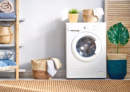 laundry room with a washing machine